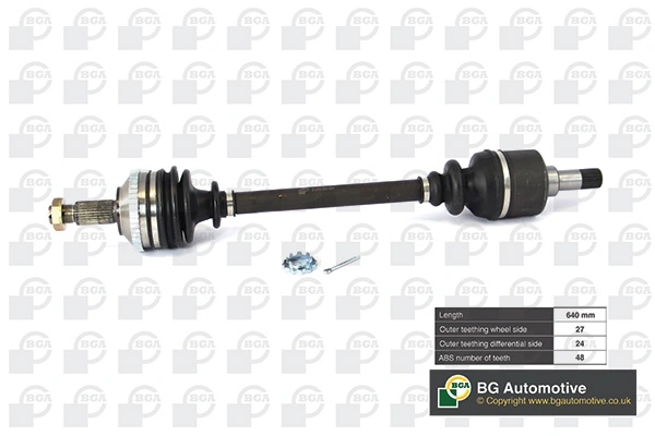 Піввісь передня ліва Autotechteile 010027