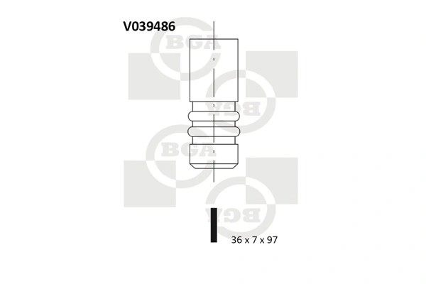Клапана і штовхачі Osvat 0427IN