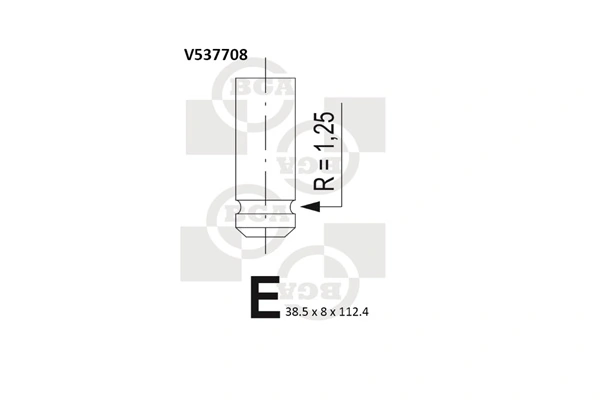 Клапан впускний Gieffe 0816S ціна, від 4.22 USD