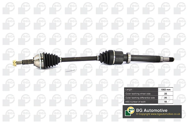 Піввісь права 359002501660 Magneti Marelli