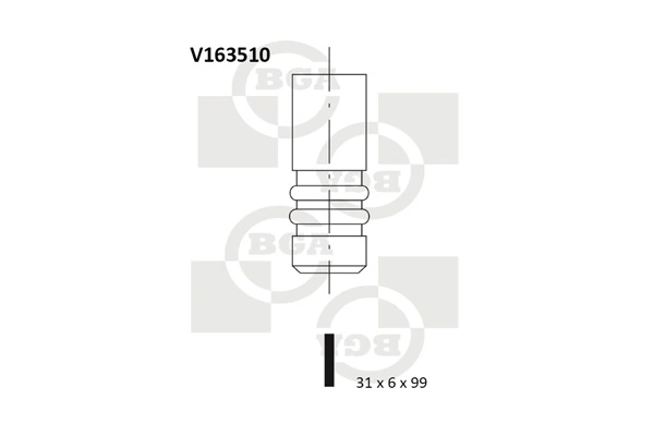 Клапан впускний Freccia 6351S ціна, від 5.38 USD