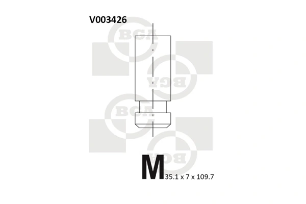 1320101B00 Nissan/Infiniti Клапан впускний