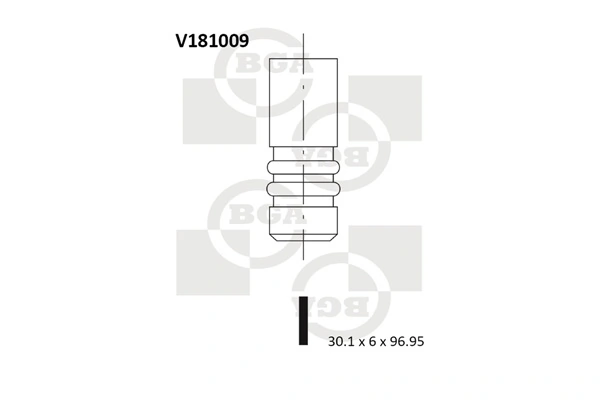 6140SCR Freccia Клапан впускний