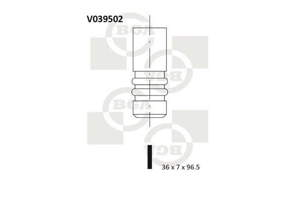 Клапан впускний Osvat 0435IN ціна, від 4.53 USD