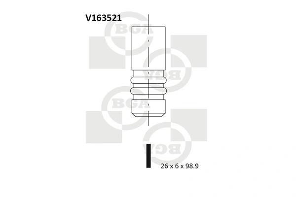 6352R Freccia Клапан випускний