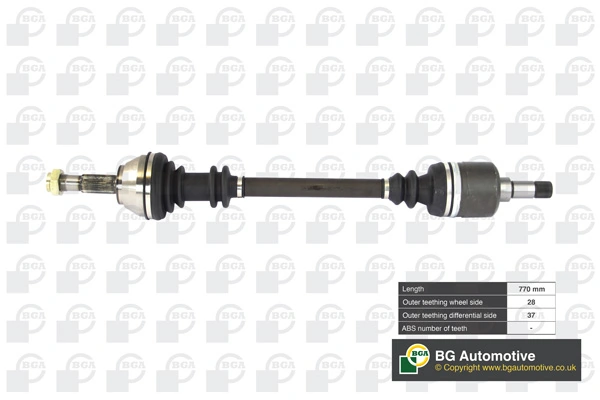 Ліва піввісь 0020940 GKN-Spidan