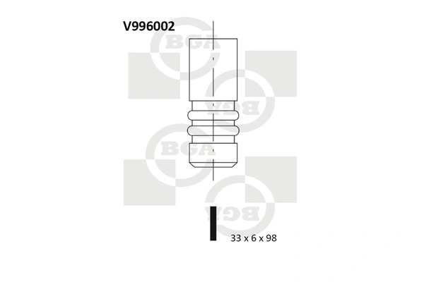 Клапан впускний 6002R Freccia