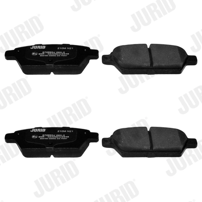 572653J Jurid/Bendix Колодки гальмівні задні, дискові