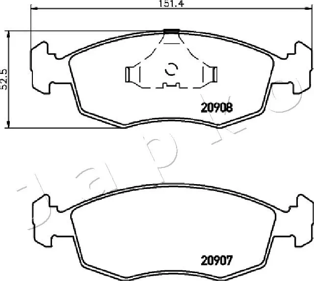  Передні тормозні колодки Ford Sierra 1