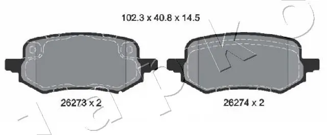 2413374 Ford Колодки гальмівні задні, дискові