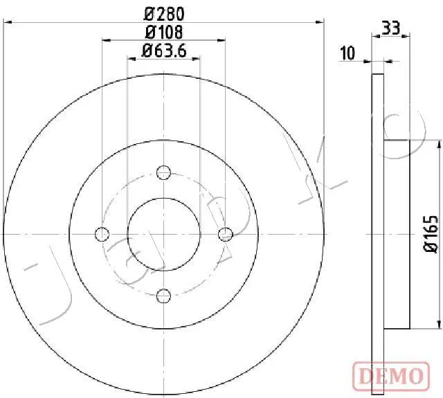 Диск гальмівний задній Bosch 986479049