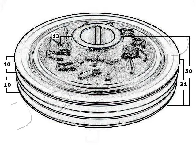 Шків колінвала (демпфер ) Japko 122500 ціна, від 54.33 USD
