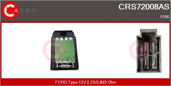 Резистор обігрівача Ford Ka хетчбек (RBT) (1996 - 2008) ціна, від 10.14 USD