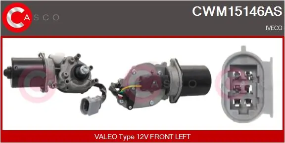 Мотор стеклоочищувача VALEO 53552102 ціна, від 50.56 USD