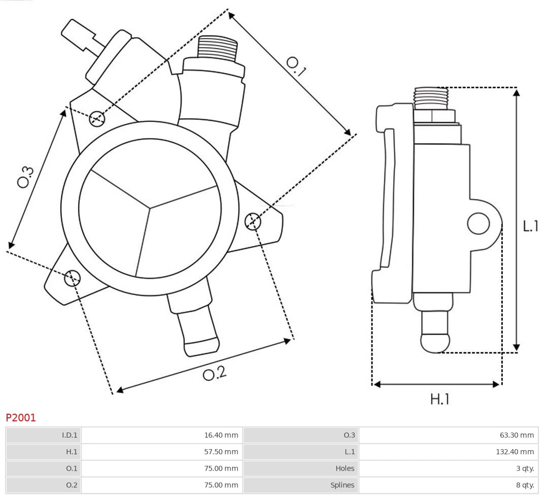Насос вакуумний As-pl P2001 ціна, від 34.32 USD
