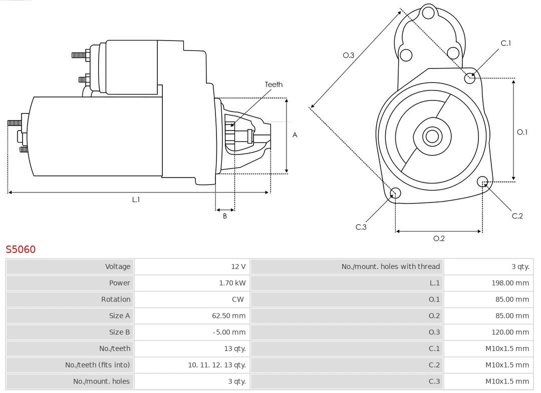 Стартер S5060 As-pl