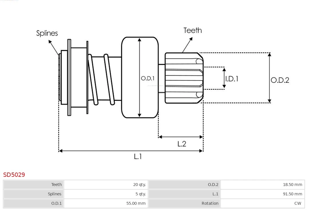 Купити Бендикс стартера Mitsubishi Pajero SPORT II KH