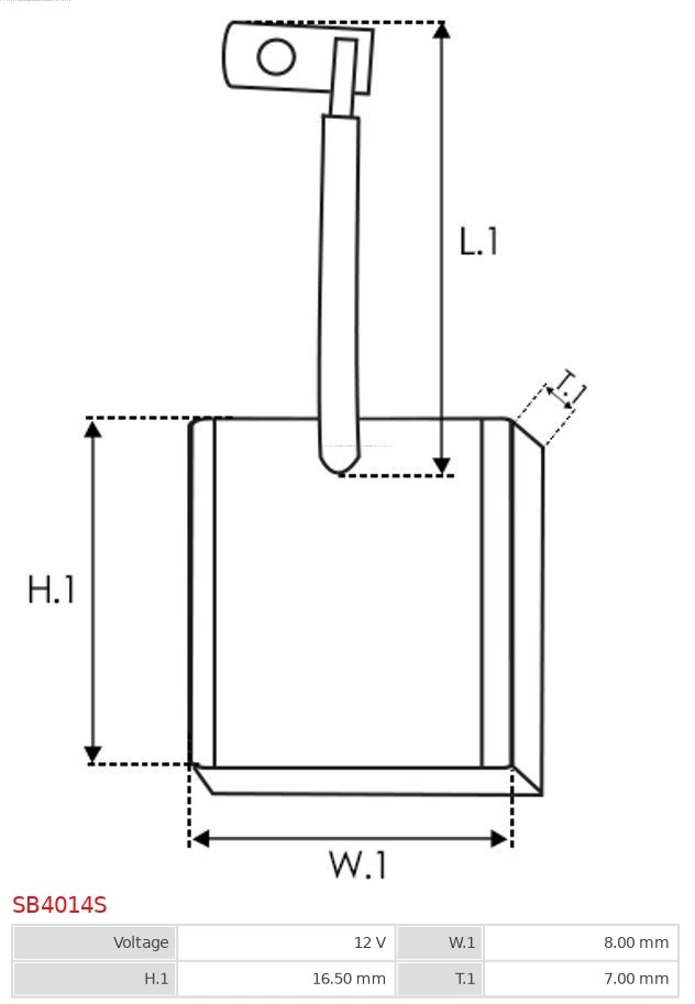 SB4014S As-pl Щітка на стартер