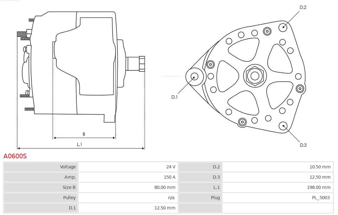 Генератор автомобільний Mercedes A000150725083