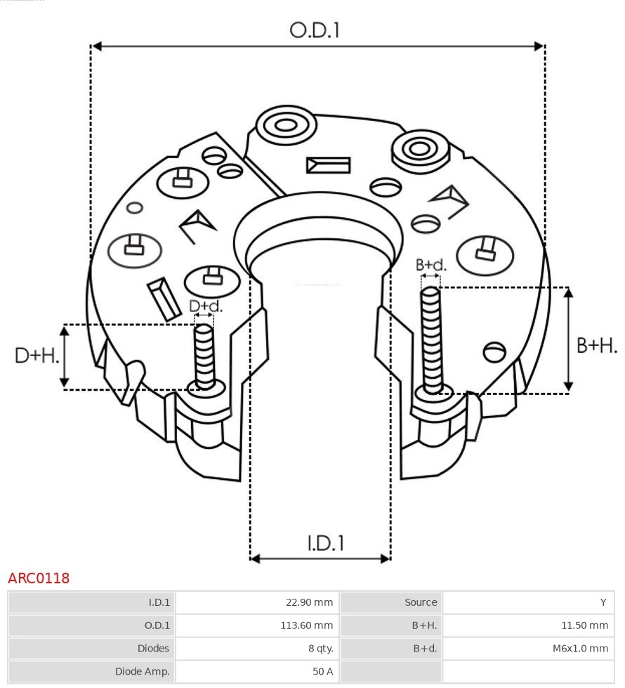Міст доданий генератора AS/Auto Storm ARC0118 ціна, від 27.22 USD