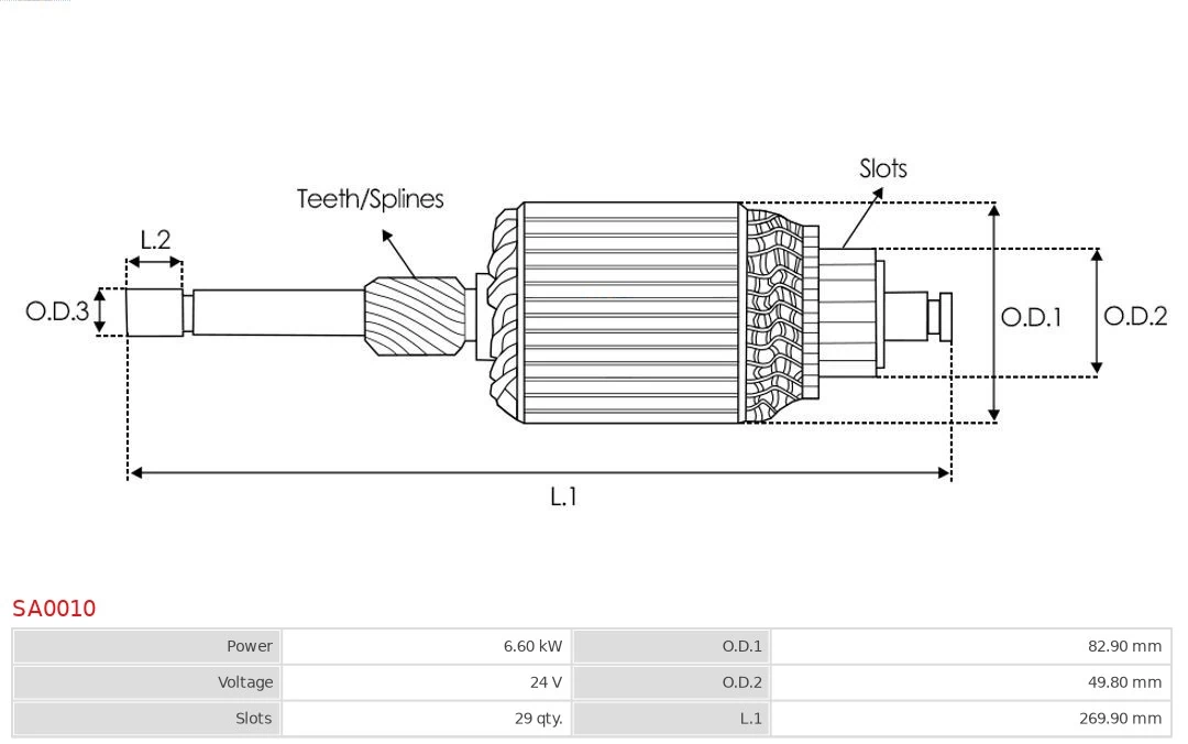 Якір стартера Deutz 9920350