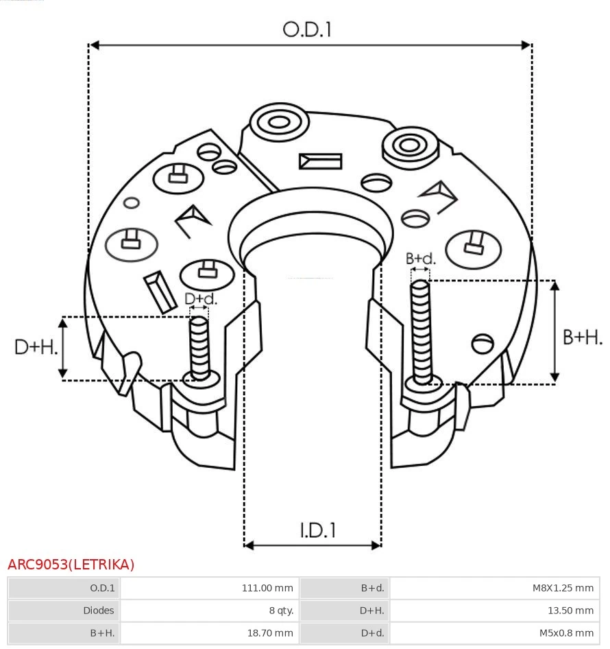 Міст доданий генератора AS/Auto Storm ARC9053S ціна, від 23.13 USD