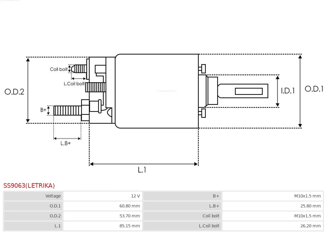 Купити 16915354 Mahle Original Втягуюче реле стартера