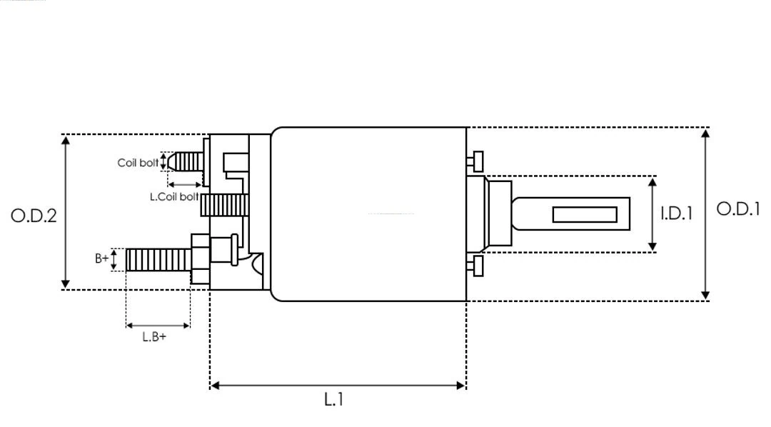 Втягуюче реле стартера SS1166S As-pl