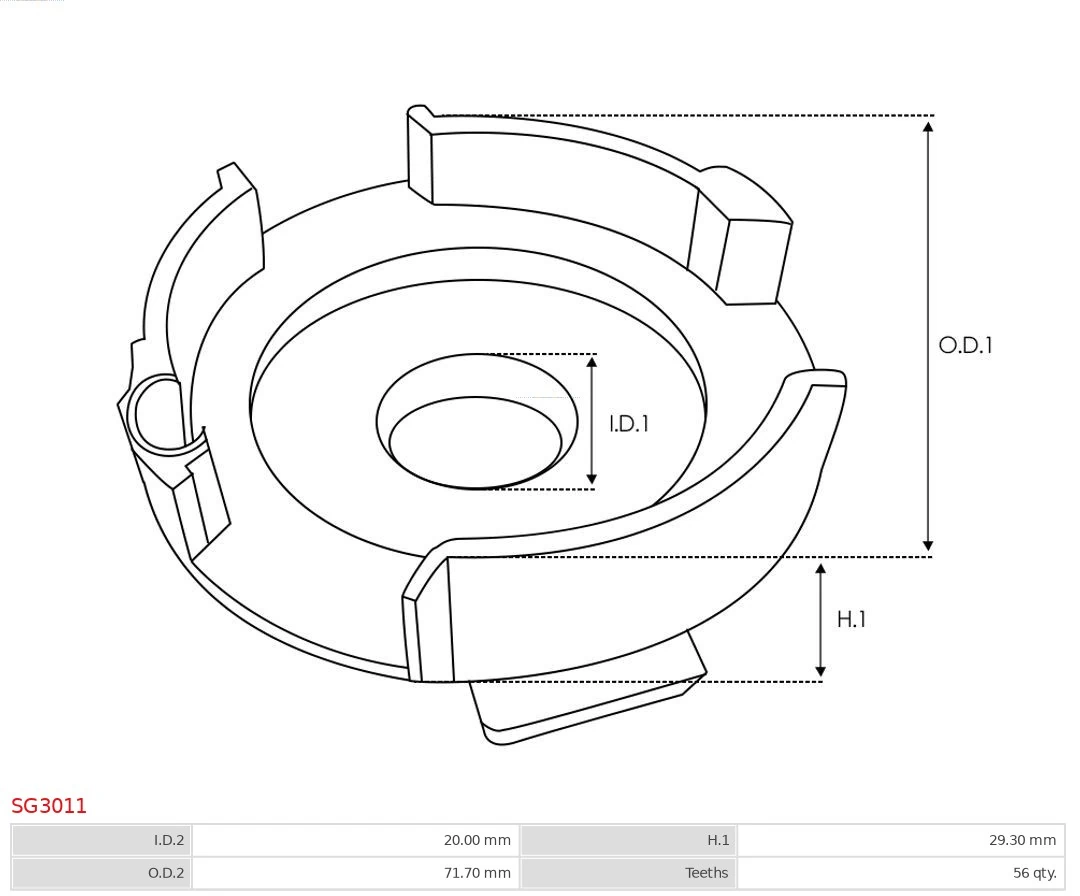 Амортизатор скла задніх, 3/5-ї двері (ляди) As-pl SG3011 ціна, від 5.08 USD