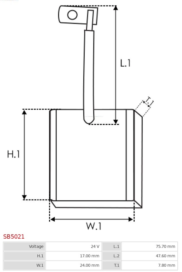  Щітка стартера Mitsubishi L 200 4