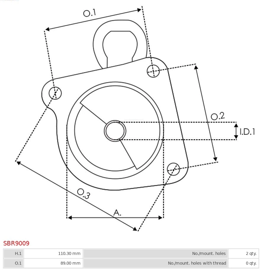 Кришка стартера передня As-pl SBR9009 ціна, від 13.85 USD