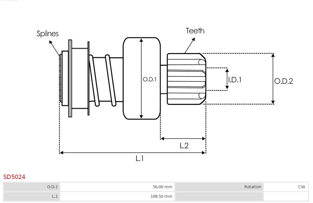 Купити Бендикс стартера Great Wall Hover  CC646