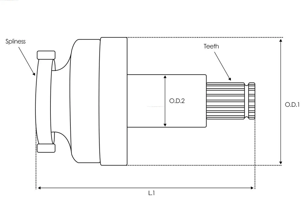  Бендикс стартера Mitsubishi Pajero 