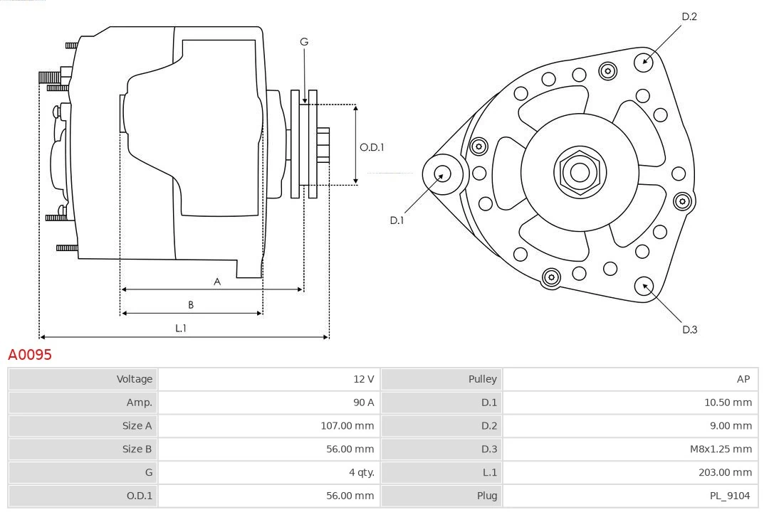 0120469003 Bosch Авто генератор