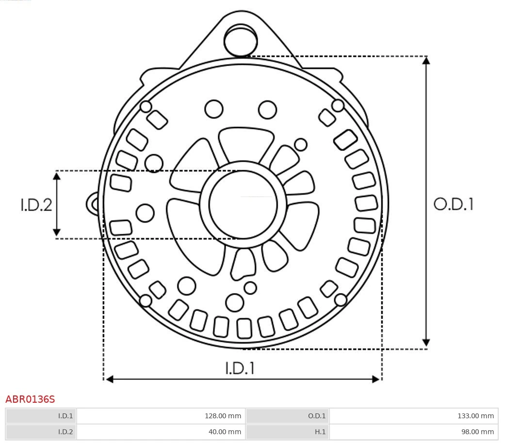 Кришка передня, генератора As-pl ABR0136S ціна, від 13.22 USD