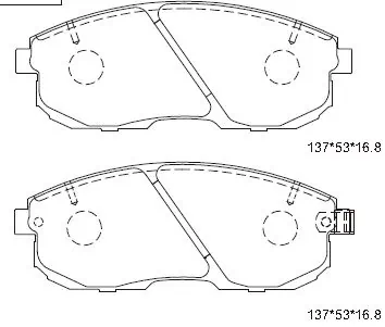 Купити CJ1144 Toko cars Колодки гальмівні передні, дискові