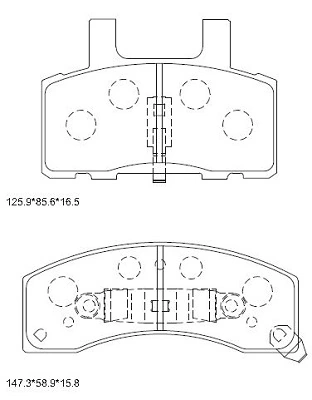 Гальмівні колодки General Motors 12471685 ціна, від 49.18 USD