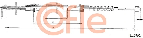 Трос стоянкового гальма задній лівий Adriauto AD410267 ціна, від 5.91 USD