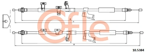 Трос ручного гальма задній, правий/лівий Ford 1728913 ціна, від 41.38 USD