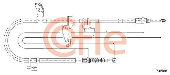 Купити AD220286 Adriauto Трос ручного гальма задній, лівий