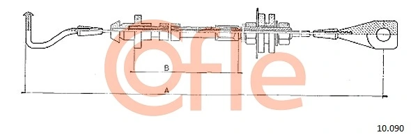 AD550315 Adriauto Трос газу (акселератора)