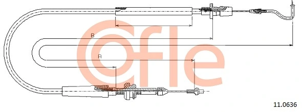 AD550362 Adriauto Трос газу (акселератора)
