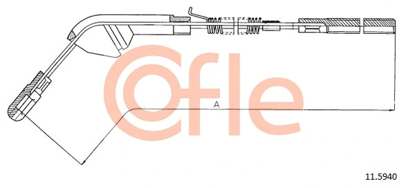 Трос стоянкового гальма задній лівий Adriauto AD330264 ціна, від 2.94 USD