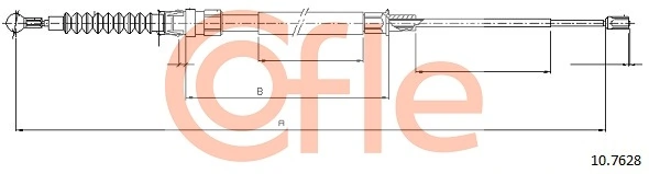 Трос ручного гальма задній, правий/лівий MTX CPUC108 ціна, від 1.23 USD