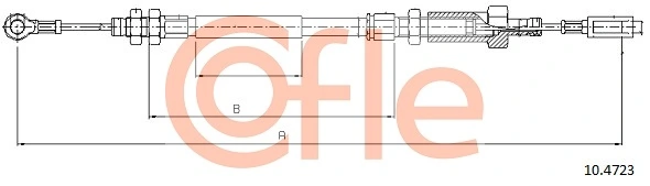Трос стоянкового гальма передній Adriauto AD1102741 ціна, від 13.79 USD