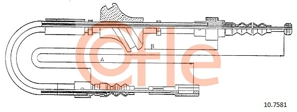 Трос ручного гальма задній, правий/лівий GPD 01020058ALT ціна, від 8.34 USD
