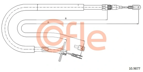 Купити A9044200585 Mercedes Трос ручного гальма задній, лівий