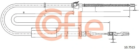 8Z0609721C VAG Трос ручника задній лівий