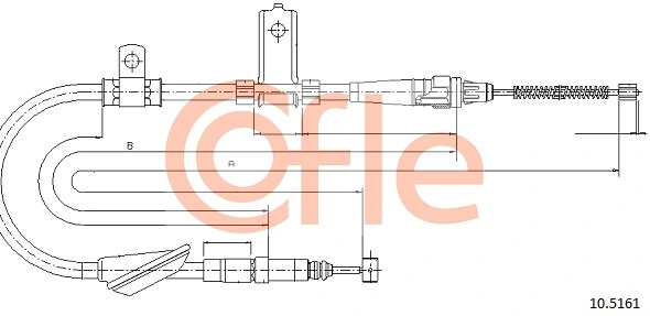 Трос стоянкового гальма задній лівий Linex 360136 ціна, від 25.75 USD
