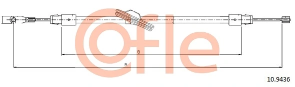 Купити AD270292 Adriauto Трос ручного гальма передній